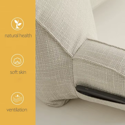Deluxe Rückenstütz-Kissen – Ergonomische Unterstützung mit verstellbarem Kopfteil & waschbarem Bezug