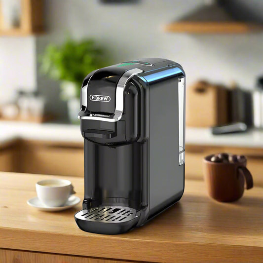 5-in-1 Kaffeemaschine – 20-Bar Mehrfachkapselbrüher mit Milchaufschäumer