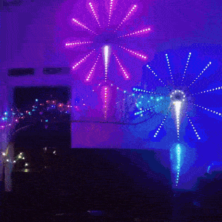 Royelux Feuerwerk LED Streifenlichter - USB RGBIC Smart Sync Musiklampe