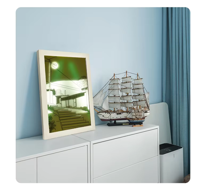 Modern dimmbares Lichtgemälde – Minimalistische leuchtende Kunst für Schlafzimmer & Wohnzimmer