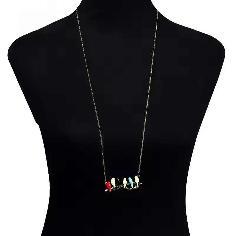 Birdora - Wunderschöner Vogel Anhänger Halskette für Frauen