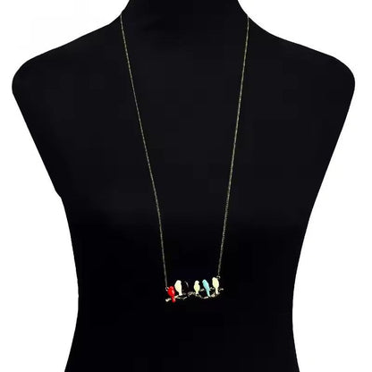 Birdora - Wunderschöner Vogel Anhänger Halskette für Frauen