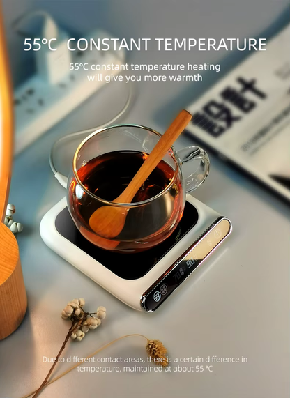 RoyaleGlow USB Tassenwärmer – 3 Temperaturstufen, intelligenter elektrischer Getränkewärmer
