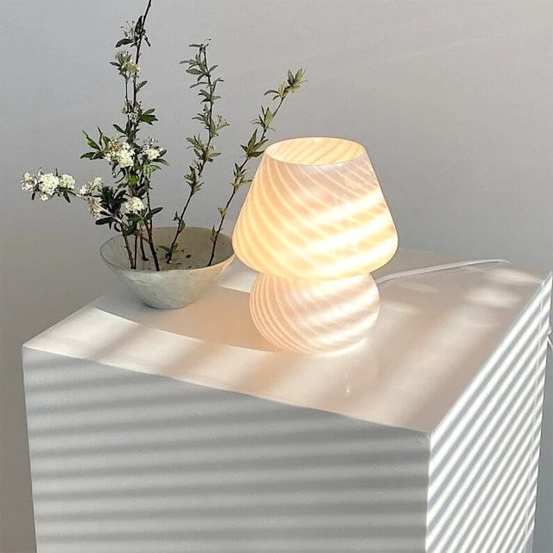 Murano Pilz Tischlampe