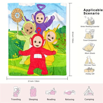 Teletubbies Decke – Für Kinder, Weich und Vielseitig