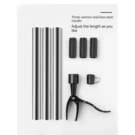 Unkrautstecher ohne Bücken – Wurzelentferner mit Schaufelclip für den Garten