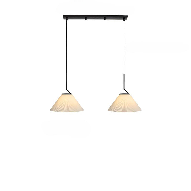 Aufhängung Nordic Plissée Creme – Elegantes skandinavisches Design aus LED-Stoff