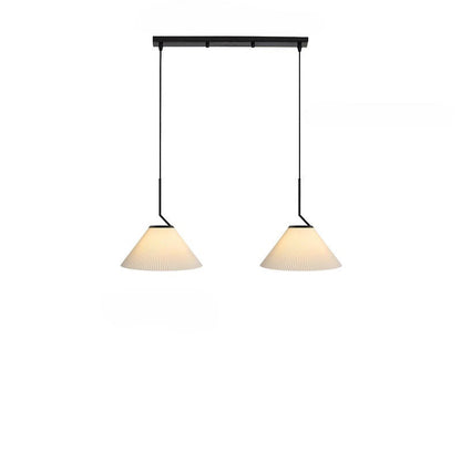 Aufhängung Nordic Plissée Creme – Elegantes skandinavisches Design aus LED-Stoff