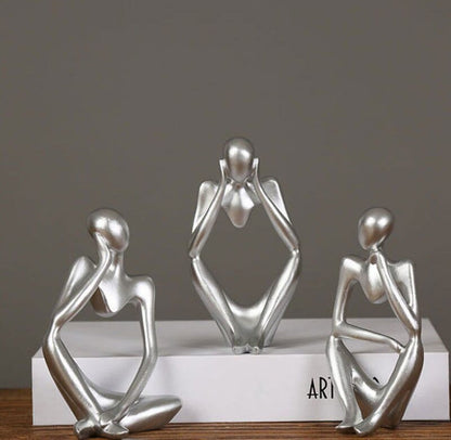 Abstrakter Denker Statue