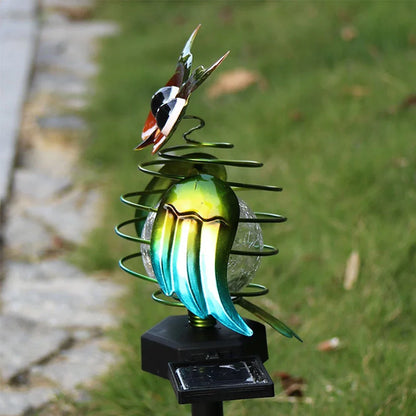 Solar Gartenleuchte Eule mit Farbwechsel – Dekorative LED Außenbeleuchtung für Garten und Hof