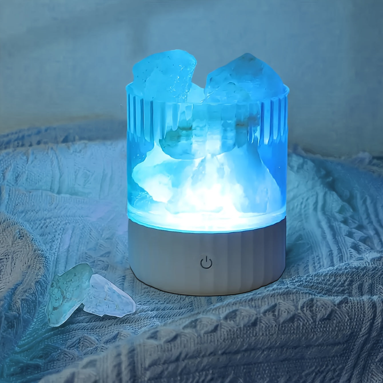 Himalayan Saltlampe - Weiches, Gemütliches Farbwechsel-Nachtlicht für Romantische Atmosphäre