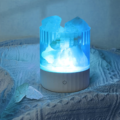 Himalayan Saltlampe - Weiches, Gemütliches Farbwechsel-Nachtlicht für Romantische Atmosphäre