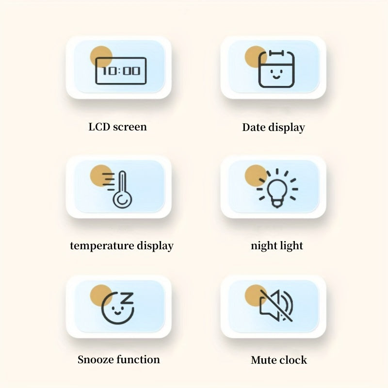 Garduru | Slim LCD Digitaler Wecker