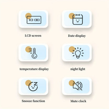 Garduru | Slim LCD Digitaler Wecker