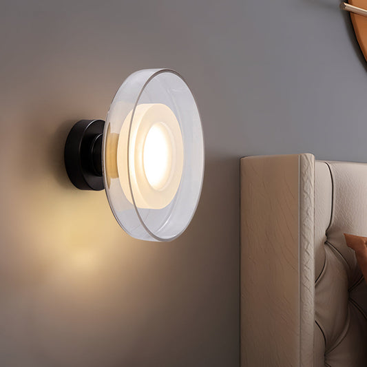 Schalenform Glas LED Wandleuchte - Elegante Wandleuchte für den Innenbereich im Schlafzimmer und Wohnzimmer