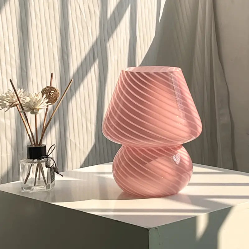 Einzigartige farbwechselnde Murano-Pilzlampe aus Glas | Muranoglow