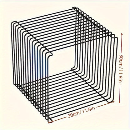 GeoShelf - Minimalistische geometrische Metall Bücherregal und Beistelltisch für verschiedene Raumtypen