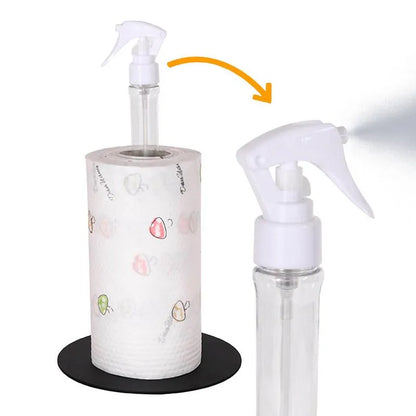Rayvia 2-in-1 Papiertuchhalter mit integriertem Sprühflasche – Platzsparendes Küchen- und Reinigungswerkzeug