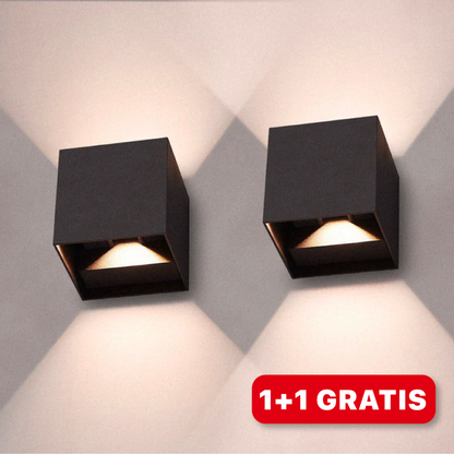 Garduru LED Wandleuchten | 1+1 Gratis | Modernes Design | Energieeffiziente Wandbeleuchtung für Zuhause