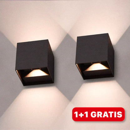 LED Würfel Wandlampe – Modernes Außen-Wasserdichtes Wandlicht