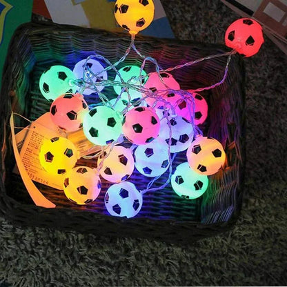 LED-Nachtlichtgirlande mit Fußball-Design