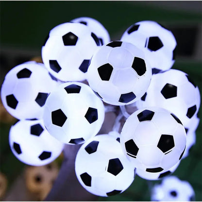 LED-Nachtlichtgirlande mit Fußball-Design