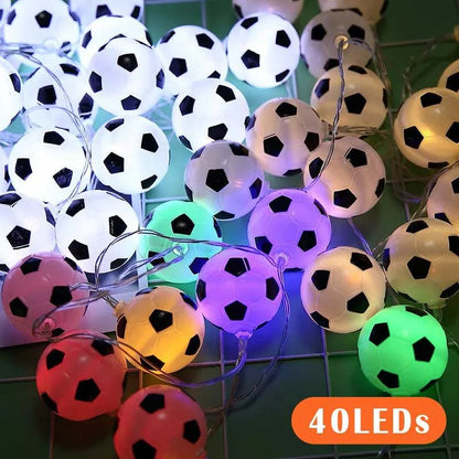 LED-Nachtlichtgirlande mit Fußball-Design