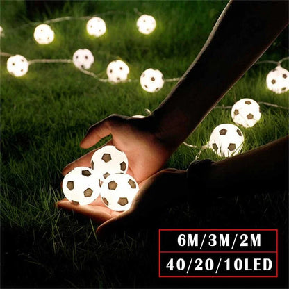 LED-Nachtlichtgirlande mit Fußball-Design