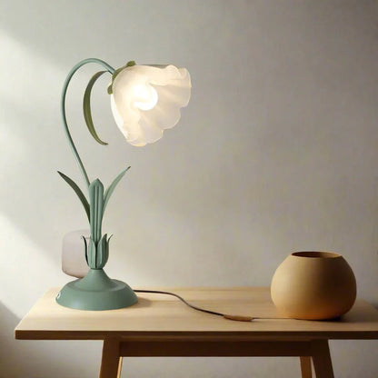 Französische Retro Stil Blume Schreibtischlampe