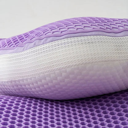 ThermaComfort – Hybrides Honigwaben-Gelkissen mit ergonomischer Nacken- und Schulternunterstützung für optimalen Schlafkomfort