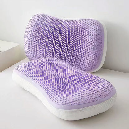 ThermaComfort – Hybrides Honigwaben-Gelkissen mit ergonomischer Nacken- und Schulternunterstützung für optimalen Schlafkomfort