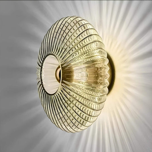 Garduru – Glas mit welligem Licht wandleuchte