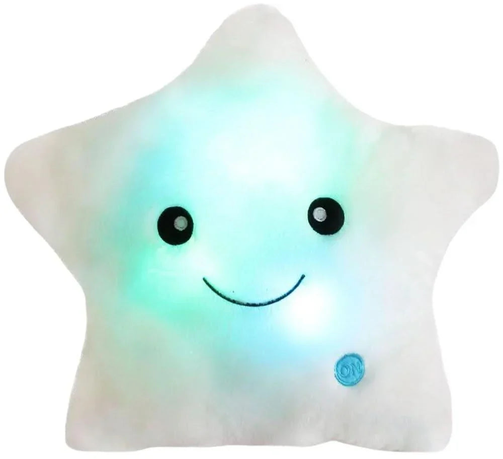 LED Leuchtendes Sternkissen – Weiches Stoffkissen mit Farbwechsellichtern und bezauberndem Design