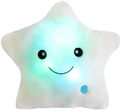 LED Leuchtendes Sternkissen – Weiches Stoffkissen mit Farbwechsellichtern und bezauberndem Design
