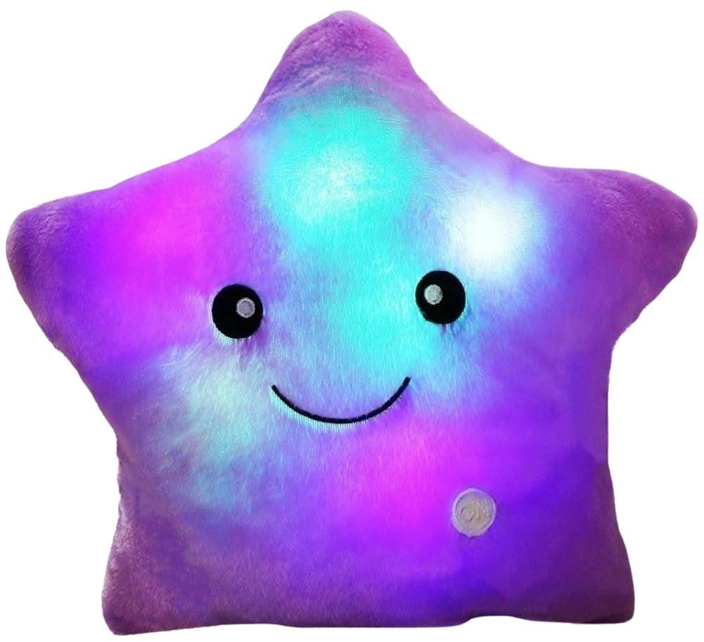 LED Leuchtendes Sternkissen – Weiches Stoffkissen mit Farbwechsellichtern und bezauberndem Design