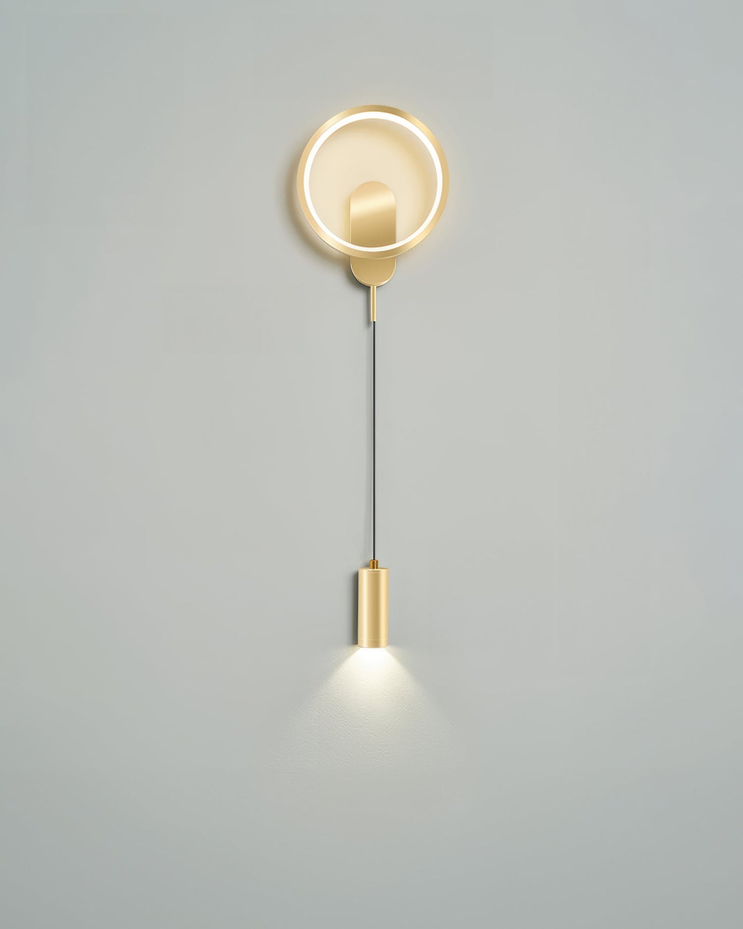 Nordische Holzmaserung Elegante Wandlampe