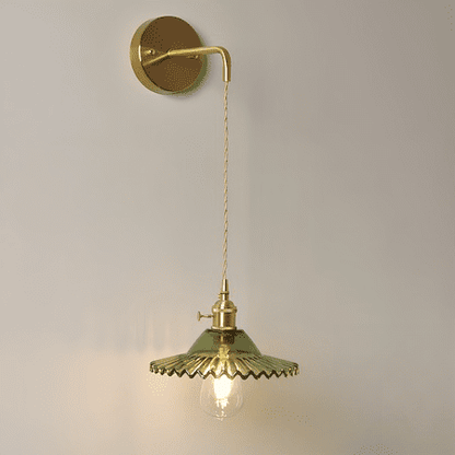 Glas Wandlampe | Retro Stil Beleuchtung