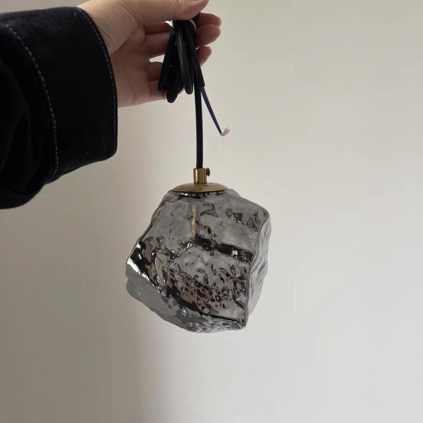 Aufhängung Lava Glas in Kupfer und Glas – Moderne LED-Beleuchtung