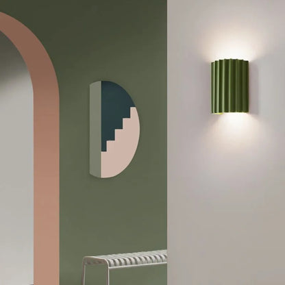 Moderne Design Wandleuchte – Lampenschirm in Falten