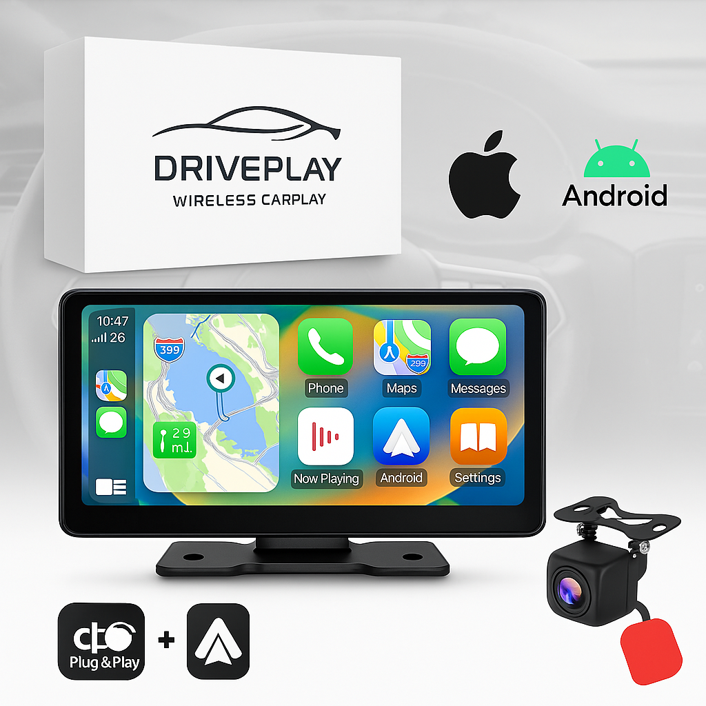 Kabelloses Auto-Display mit Touchscreen-Navigation