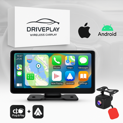 Kabelloses Auto-Display mit Touchscreen-Navigation