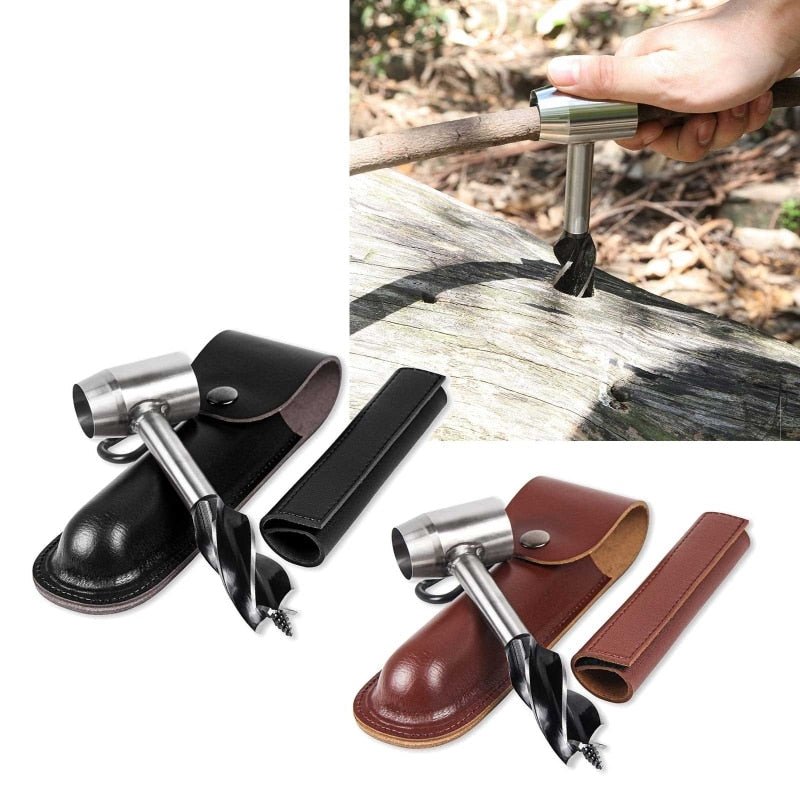 Bushcraft Handbohrer – Scotch Eye Holzbohrer für Camping- & Überlebensausrüstung