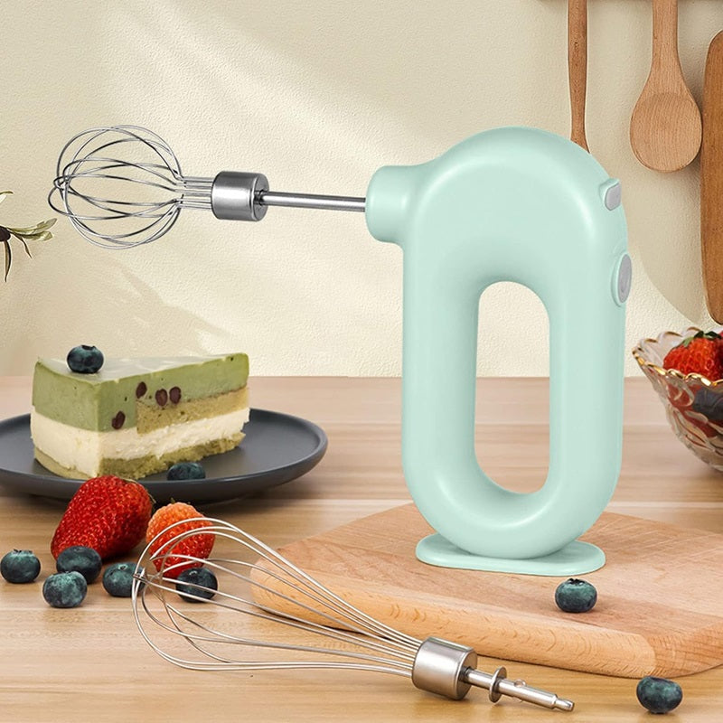 Tragbarer kabelloser Handmixer mit 4 Geschwindigkeiten