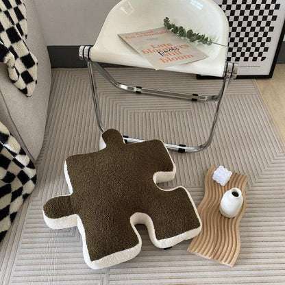 PuzzleComfort – Luxus Plüschkissen mit verspieltem Design