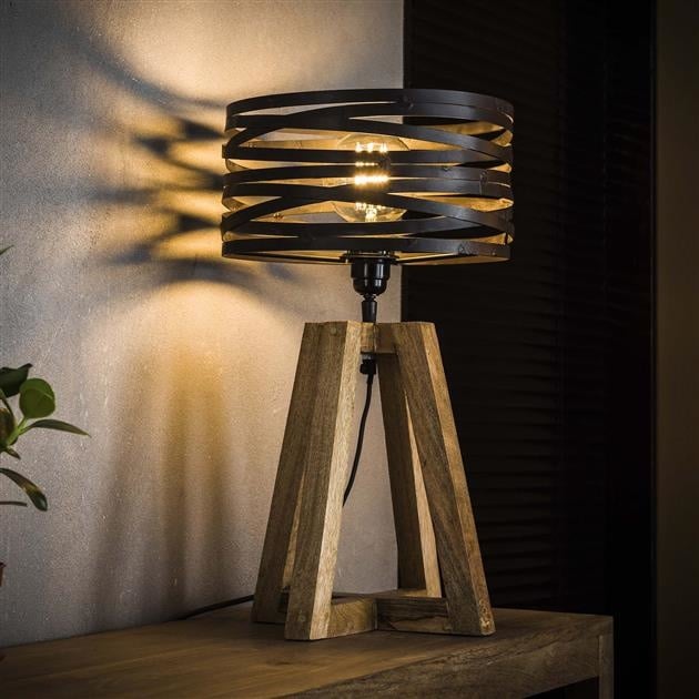 TwistLamp – Industrielles Design aus Holz – Vielseitige LED-Beleuchtung