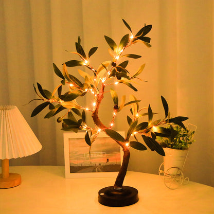 LED-Tischlampe in Baumform – Natürliche und ökologische Dekoration für Wohnzimmer und Schlafzimmer