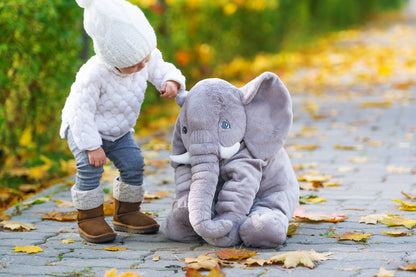 SnugglePhant – Weiches Elefanten-Kuschel-Kissen für Babys und Kinder