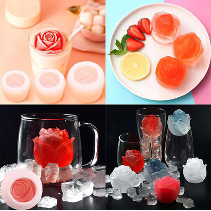 3D Rosenförmige Eiswürfelschale
