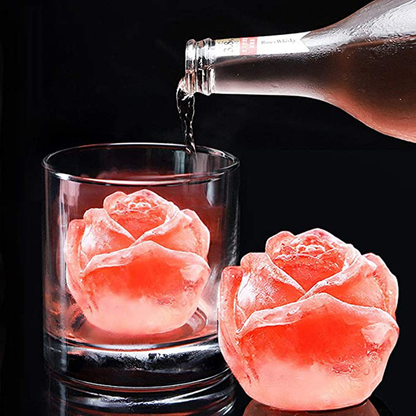 3D Rosenförmige Eiswürfelschale