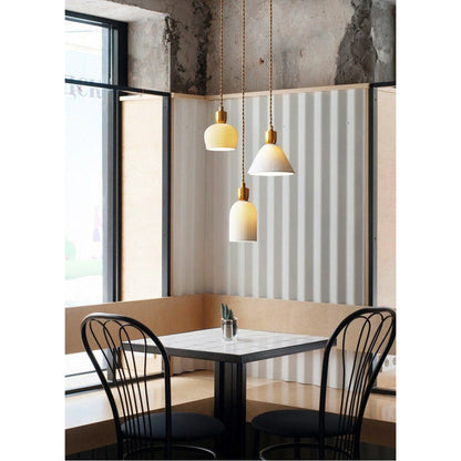 RoyaleGlow Elegante Keramik Hängeleuchte mit Stecker-Pendelleuchte